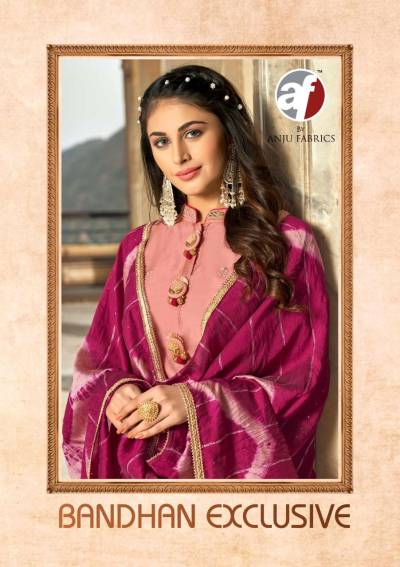 Bandhan Exclusive Anju Fab Embroidery Beautiful Readymade Suit Collection